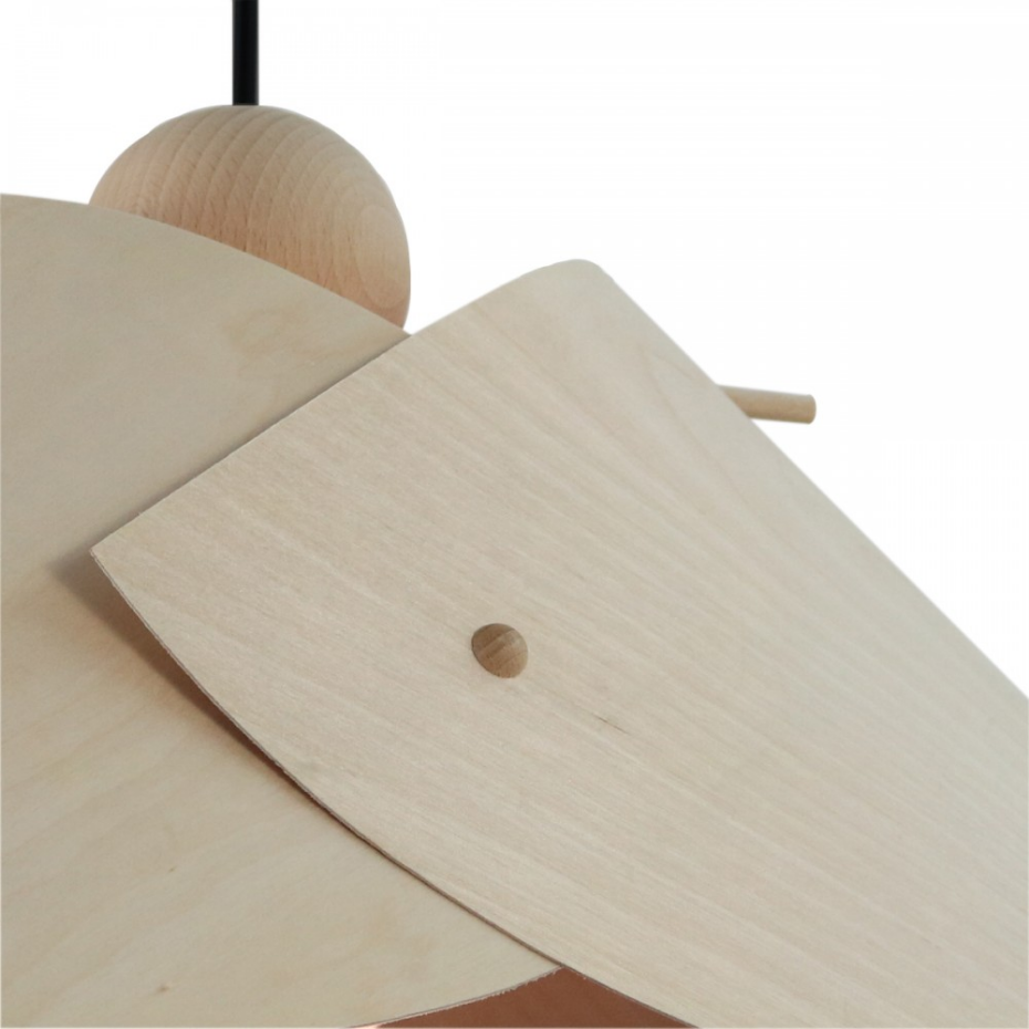 Suspension bois en feuilles de bouleau, FINN