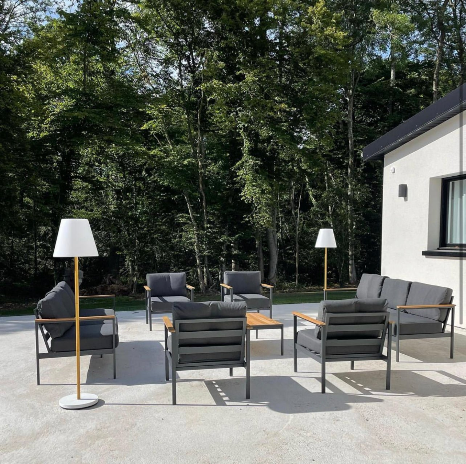 Lampadaire solaire STANDY WOOD SOLAR H150cm