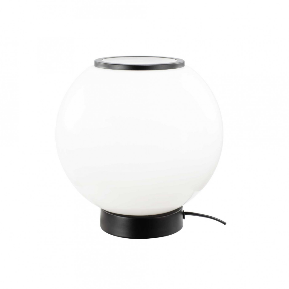 Lampe à poser en verre & métal, SILEA