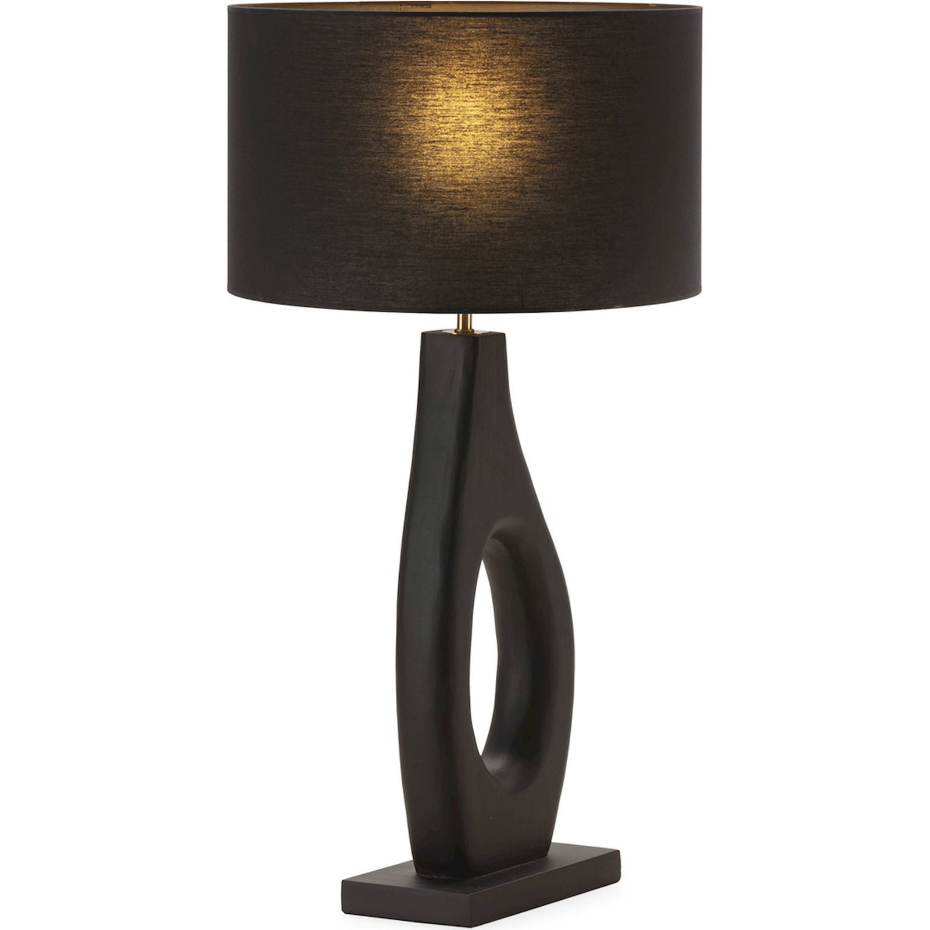 Lampe de table en bois de manguier et métal
