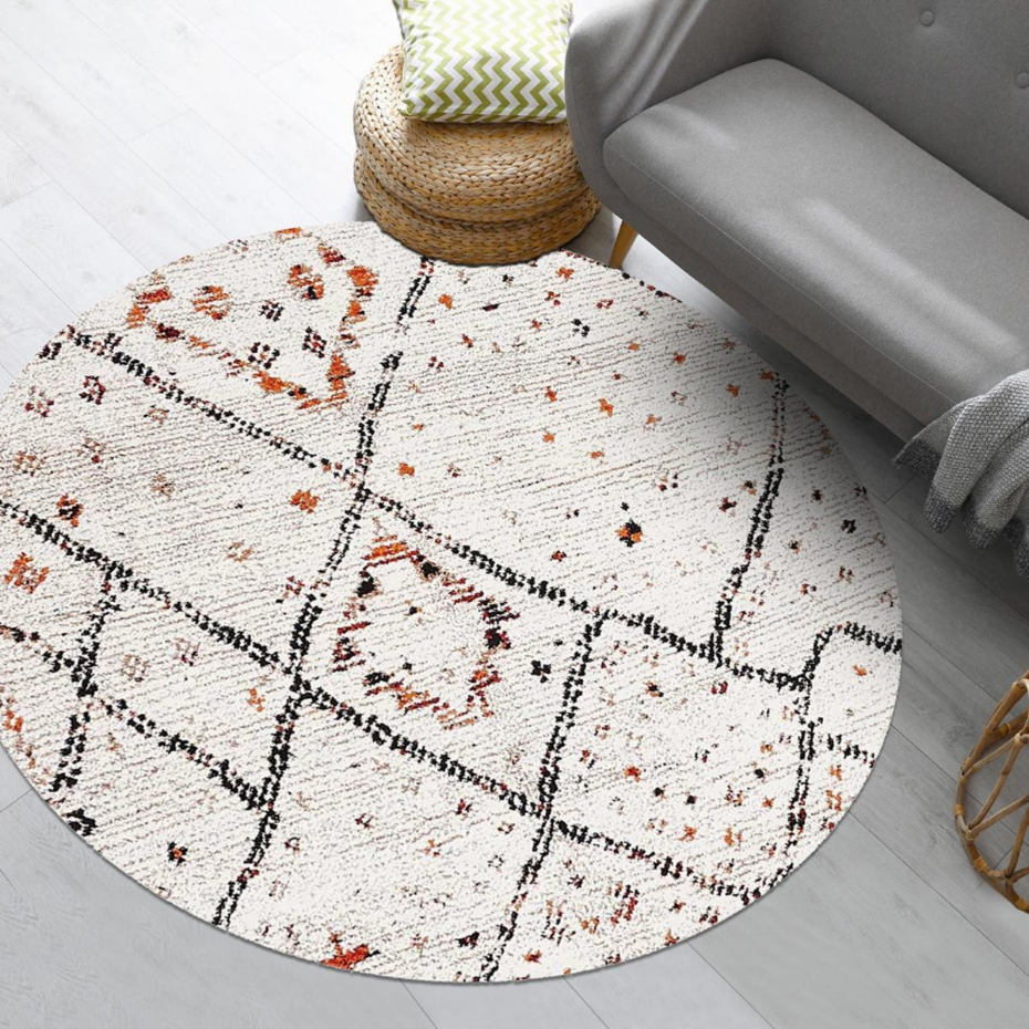 Tapis berbère tissé motifs tribaux LYN8 MORA