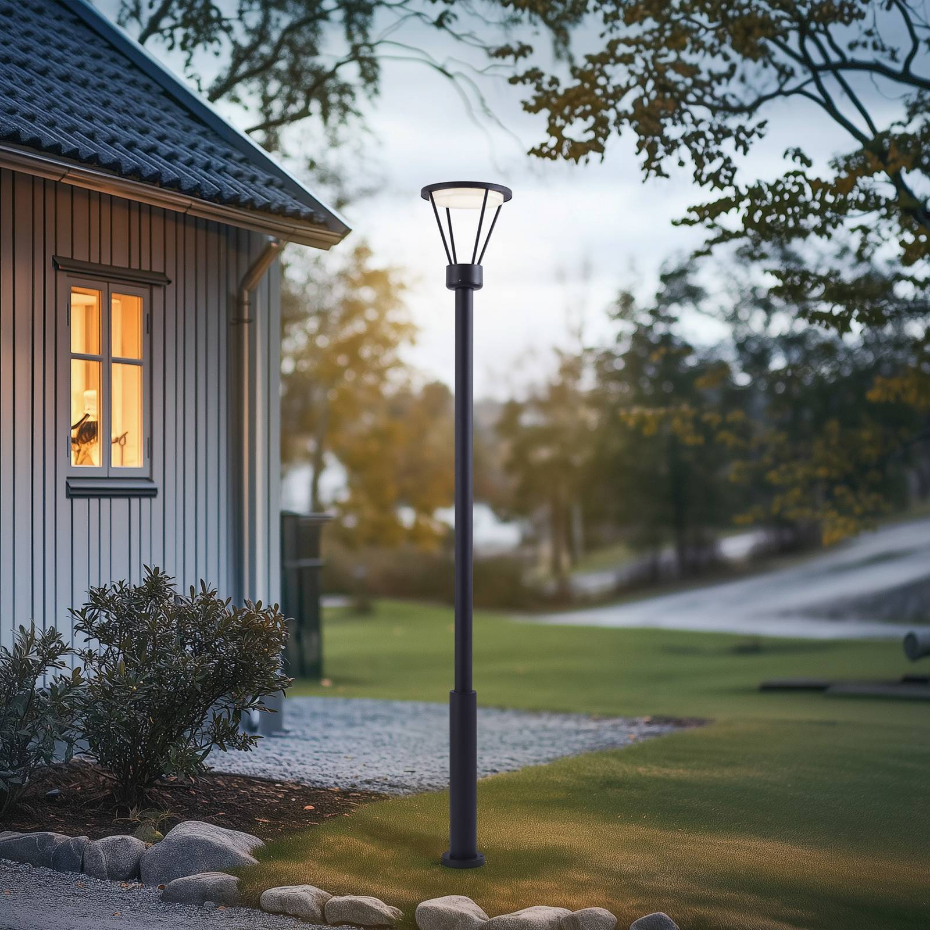 Lampadaire extérieur en aluminium moderneLED
