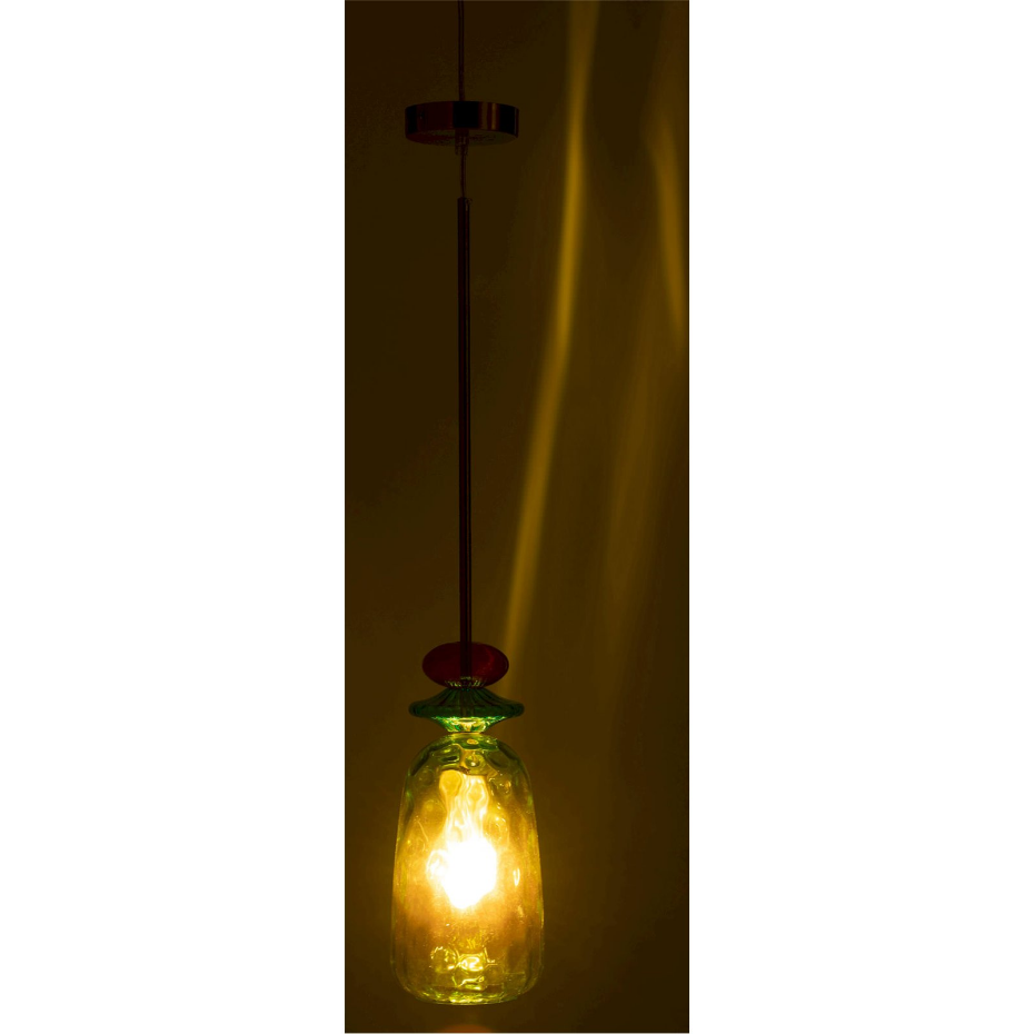 Suspension rectangulaire en verre pour salon moderne