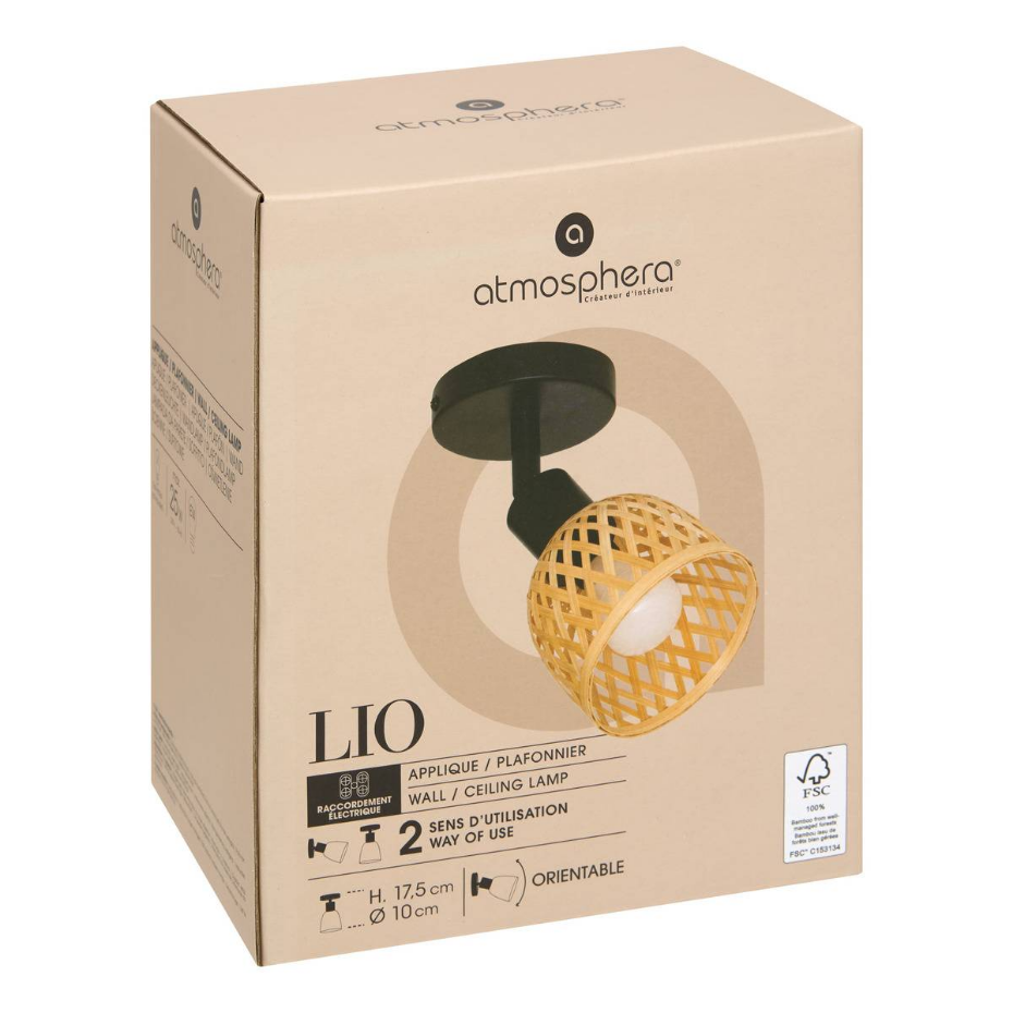 Applique spot orientable bambou LIO