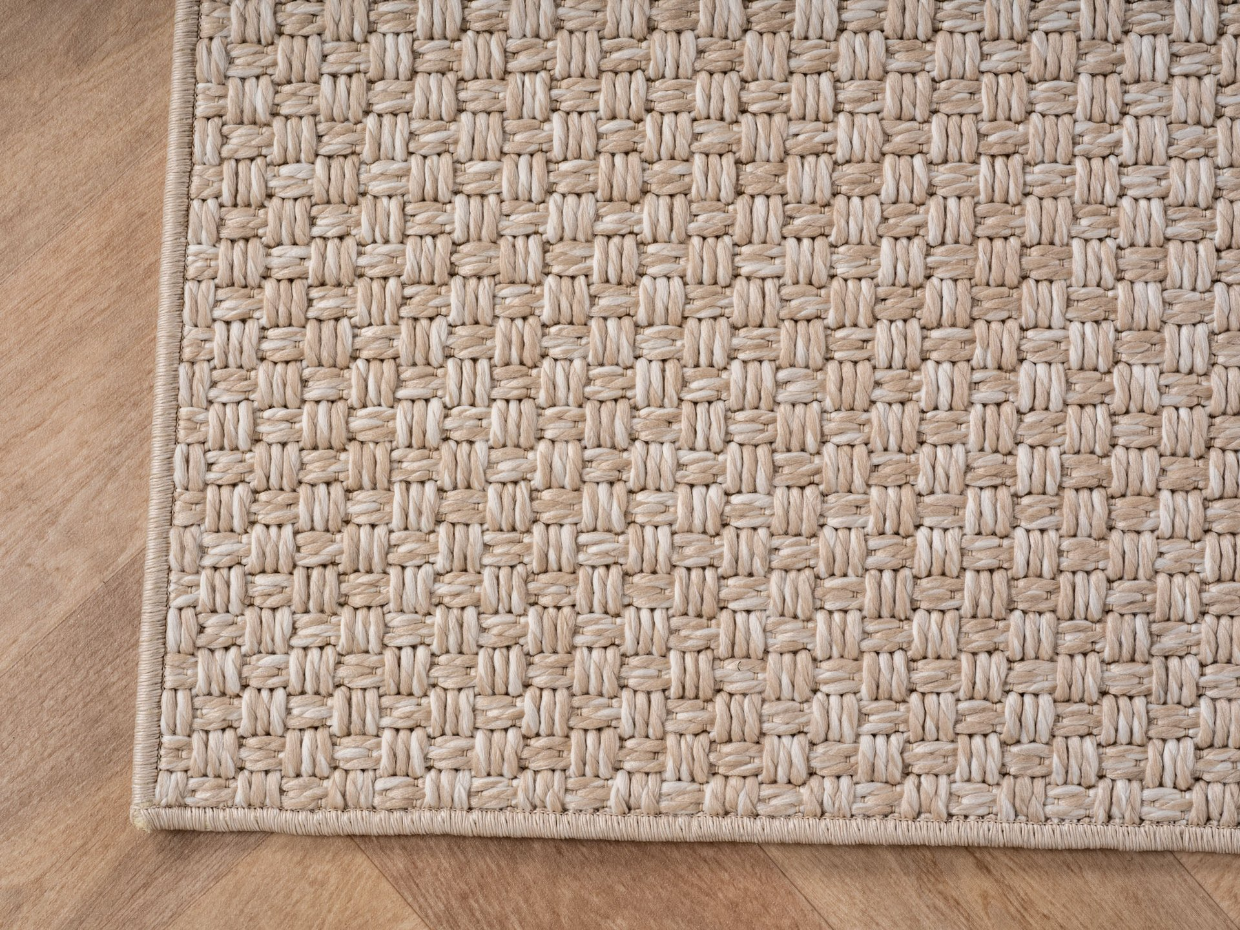 Tapis intérieur extérieur tissé à motif géométrique NEREA
