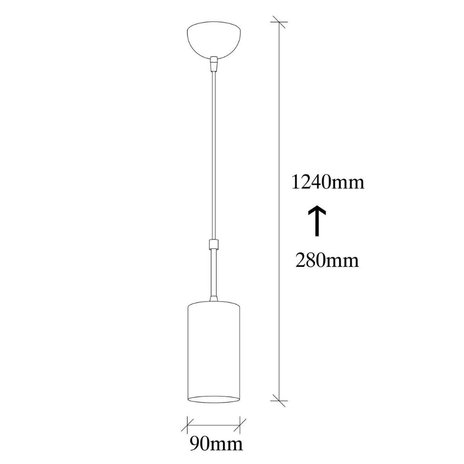 Suspension en métal doré D9 cm - KEM