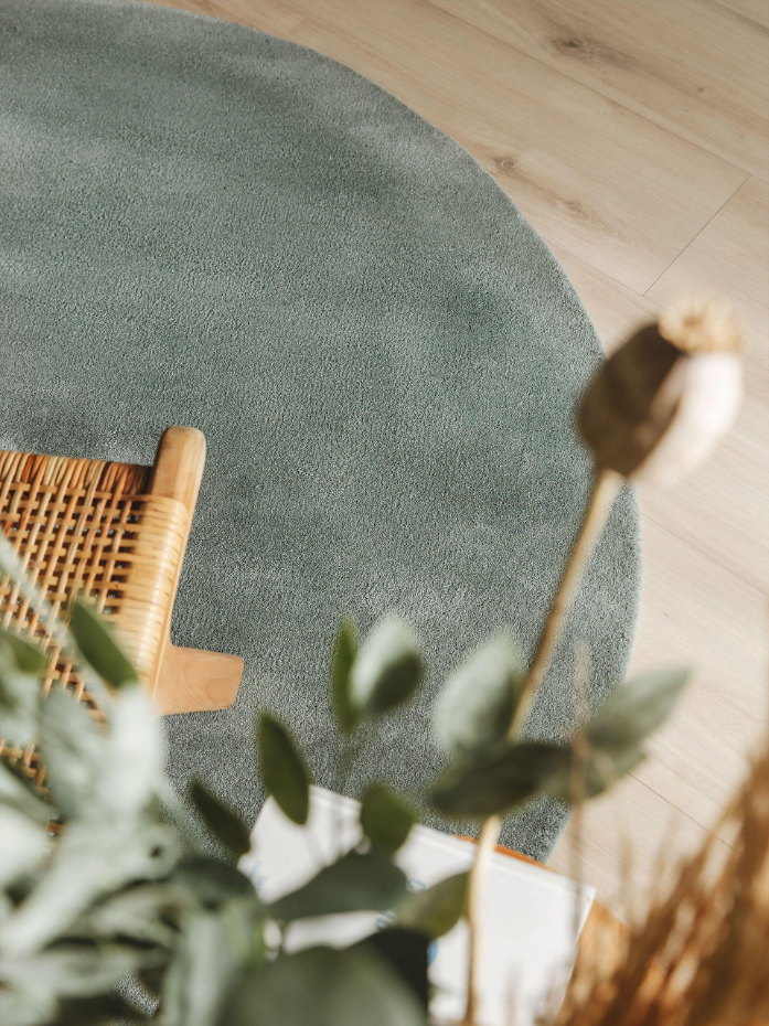 Tapis rond de laine tufté main BENT