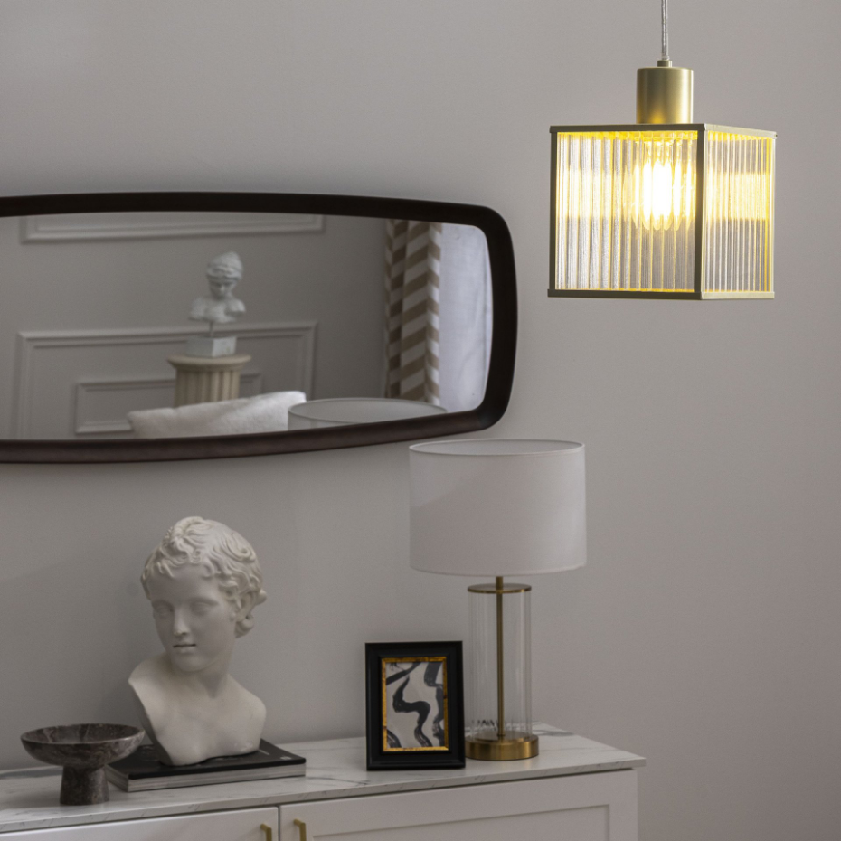 Suspension en verre transparent, GLADYS
