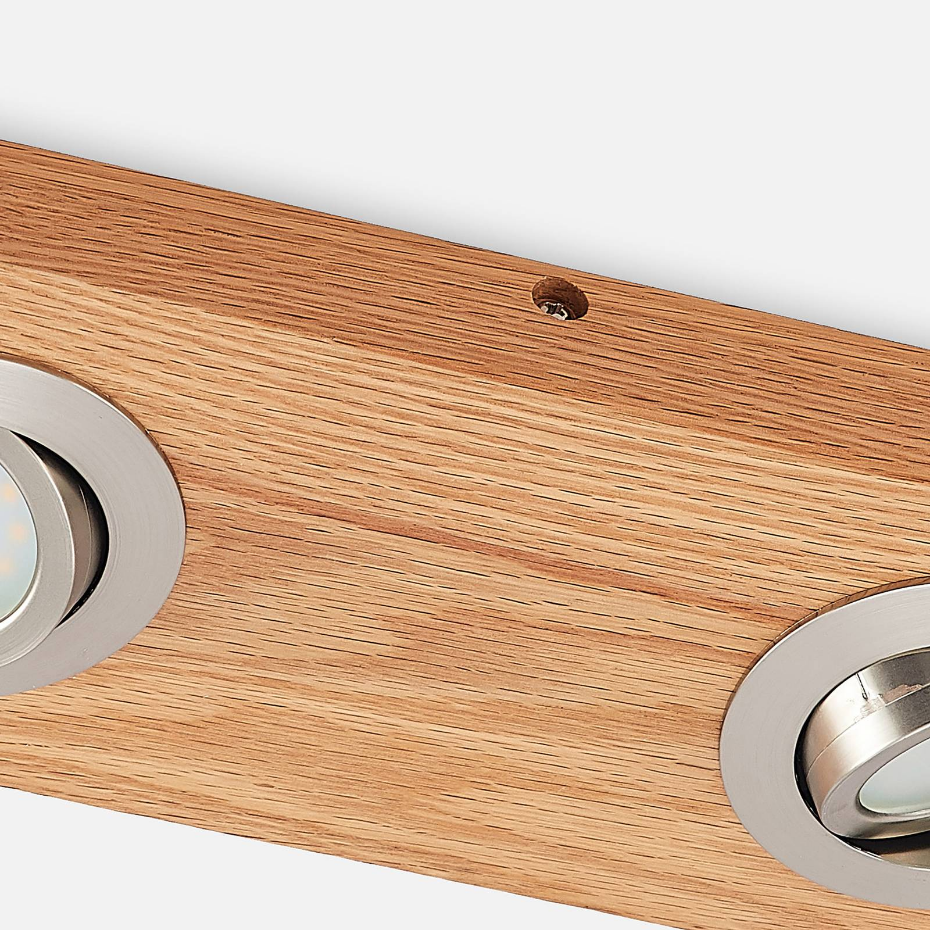 Plafonnier en bois moderneLED, Mikari