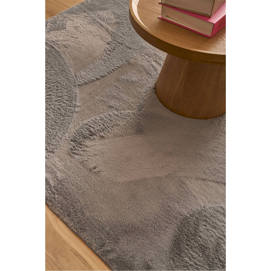 Tapis rectangulaire en polyester NUBE