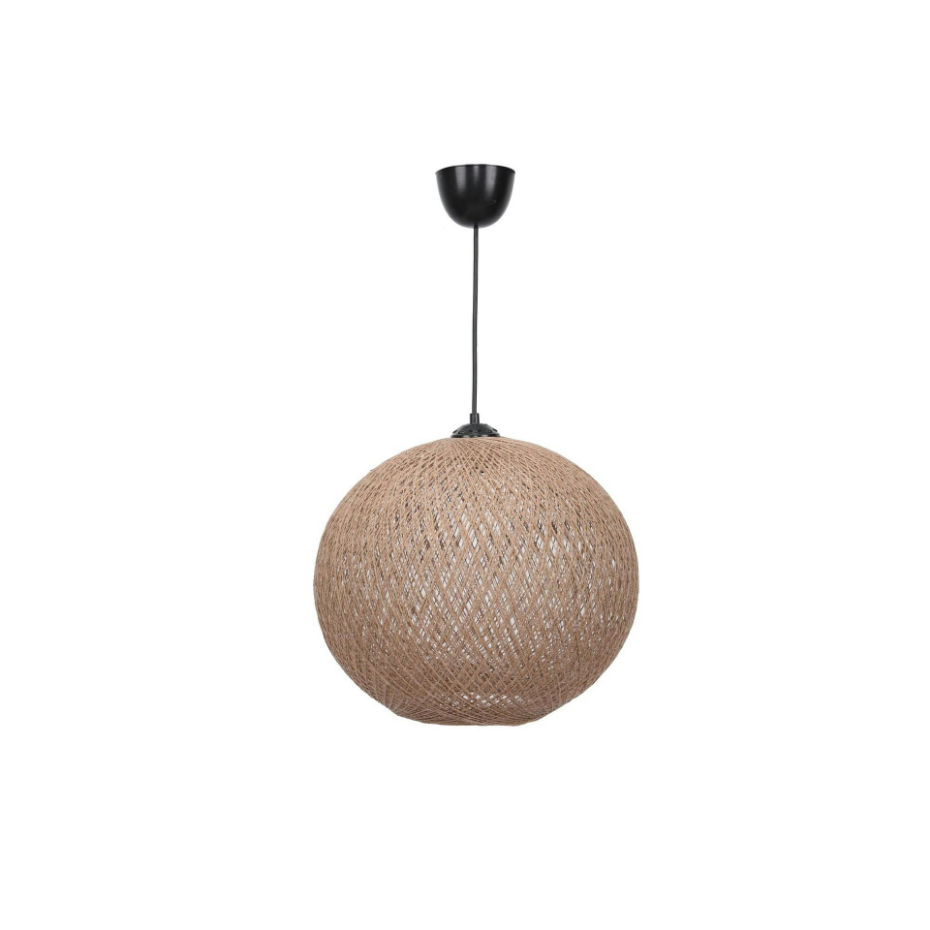 Suspension bohème jute naturelle - forme boule, ø38 cm AROSA