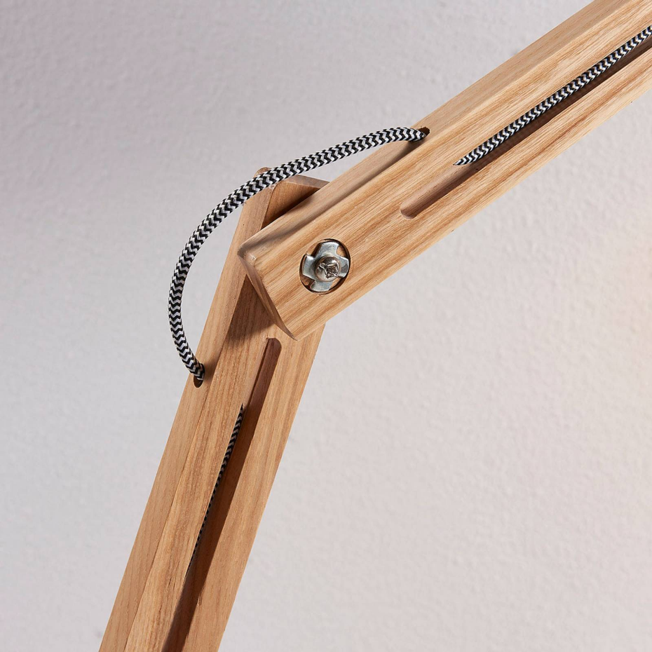Lampadaire en bois moderne, Shivanja