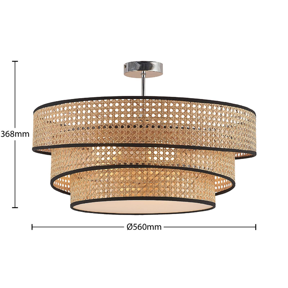 Plafonnier en bambou moderne, Elowen