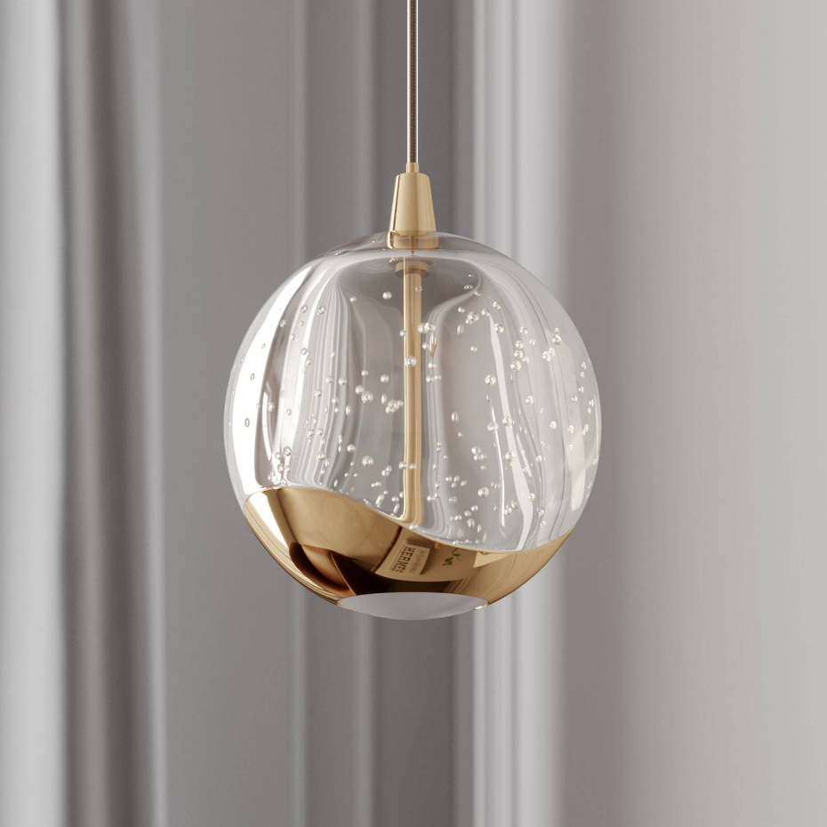 Suspension en verre moderneLED, Hayley