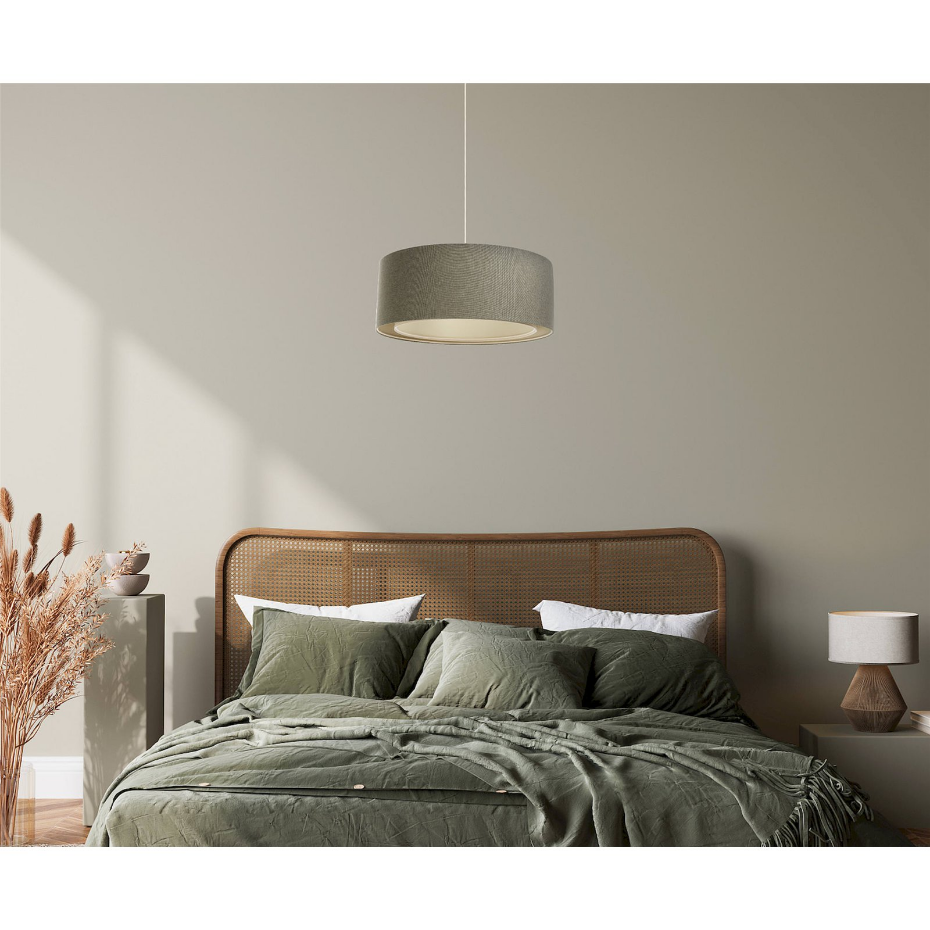 Suspension en tissu rond pour salon ou chambre Boho Elegant