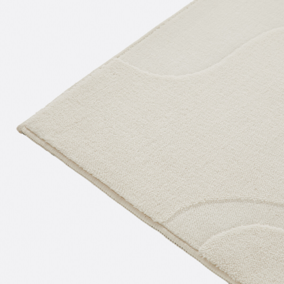 Tapis rectangulaire, motifs vagues, Gioma