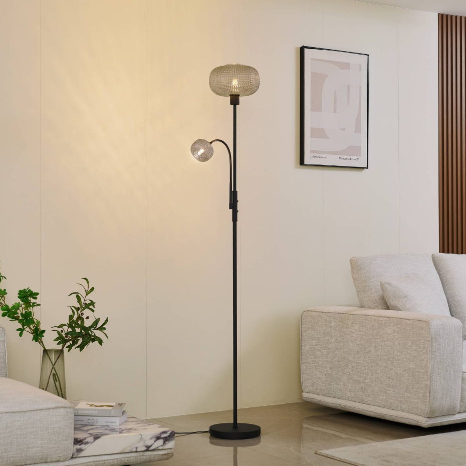 Lampadaire en métal moderne, Aliette