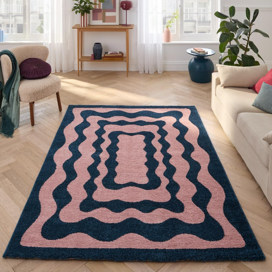 Tapis de salon rétro année 70  GROOVY