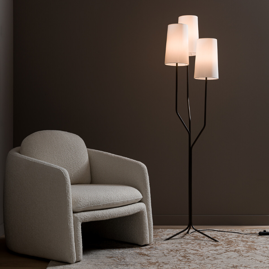 Lampadaire 3 abats-jours, Kynthos