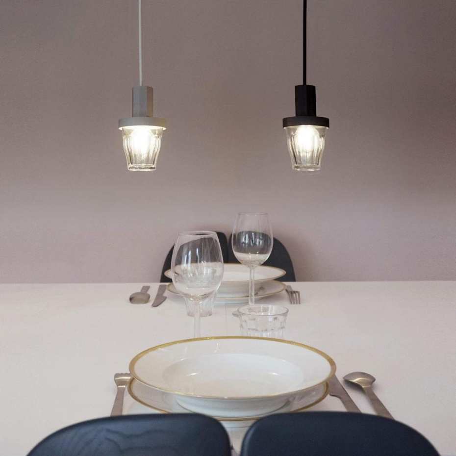 Suspension et lustre verre PICARDIE
