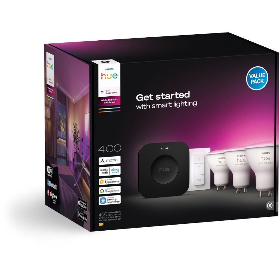 Pack Hue GU10 WCA 3KIT sw Pro