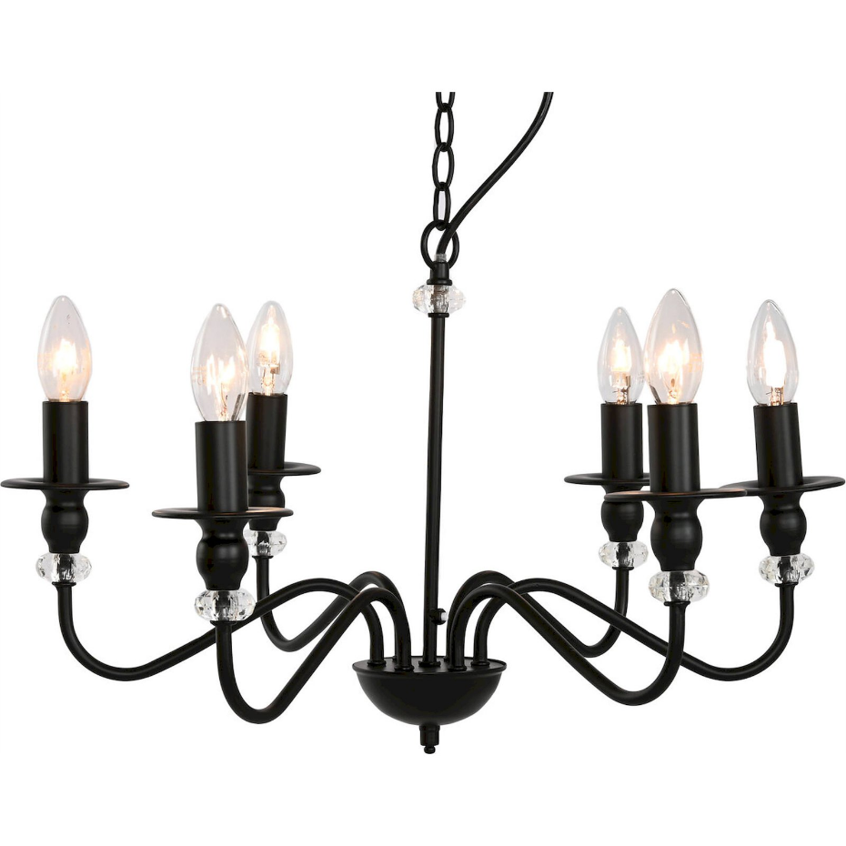 Lustre rond en métal style vintage