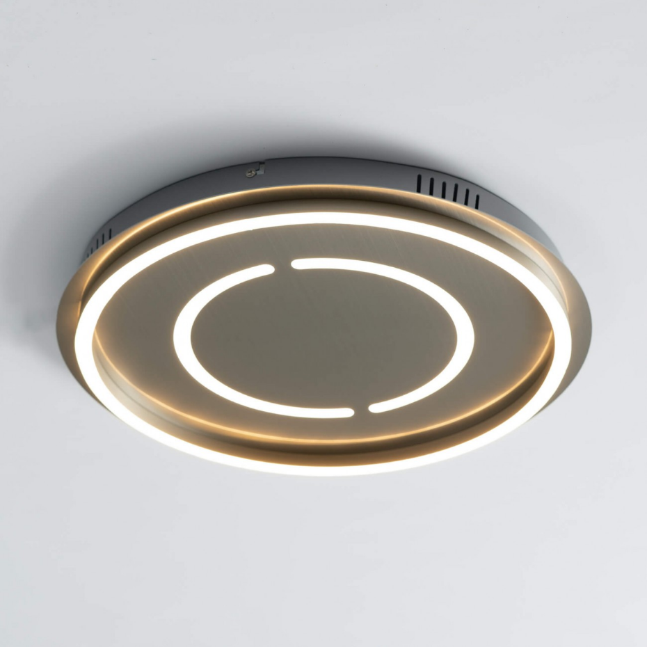 Plafonnier LED rond double cercle - OLAVA