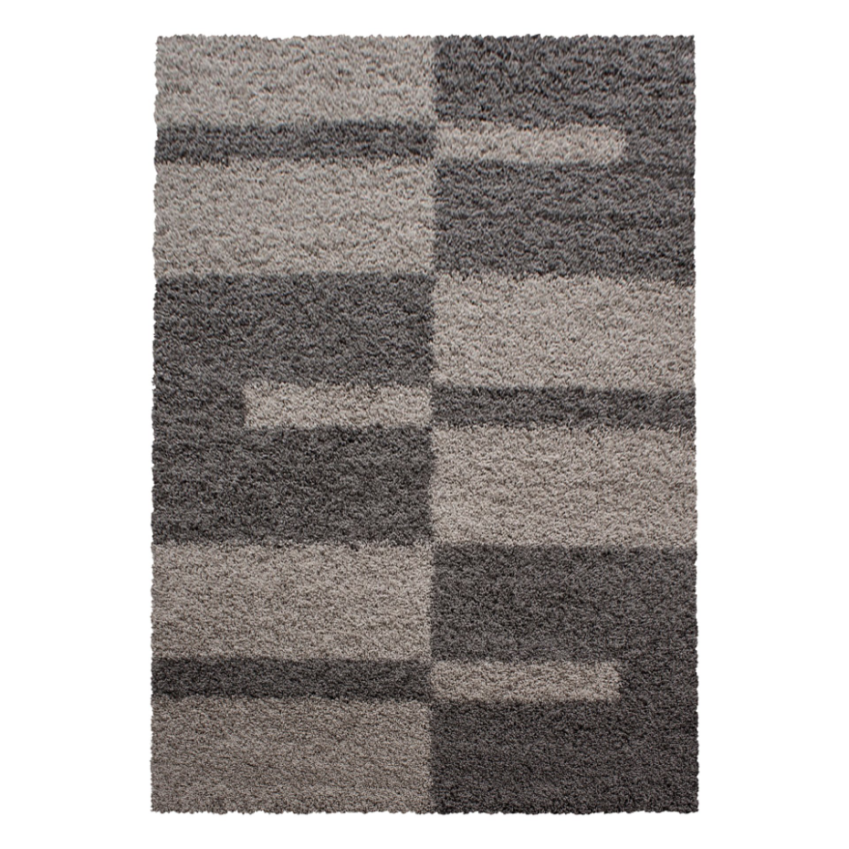 Tapis shaggy à motif géométrique GALA