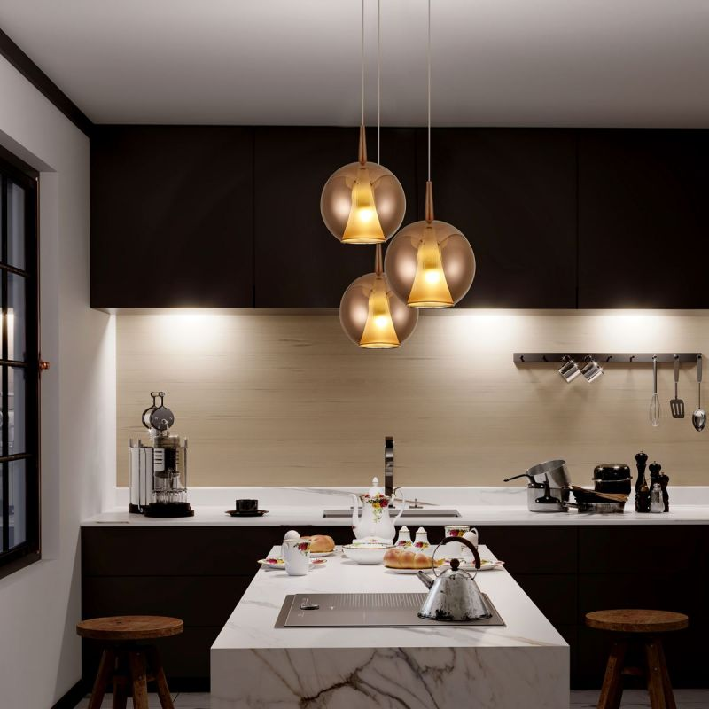 Suspension en verre design, D.25 , ELSA