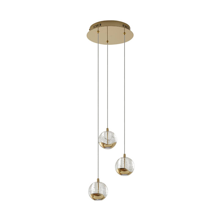 Suspension en verre moderneLED, Hayley