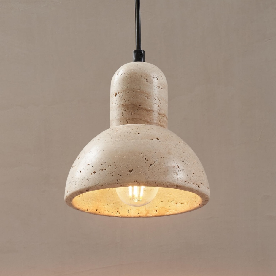 Suspension pierre naturelle travertin - LIOREN