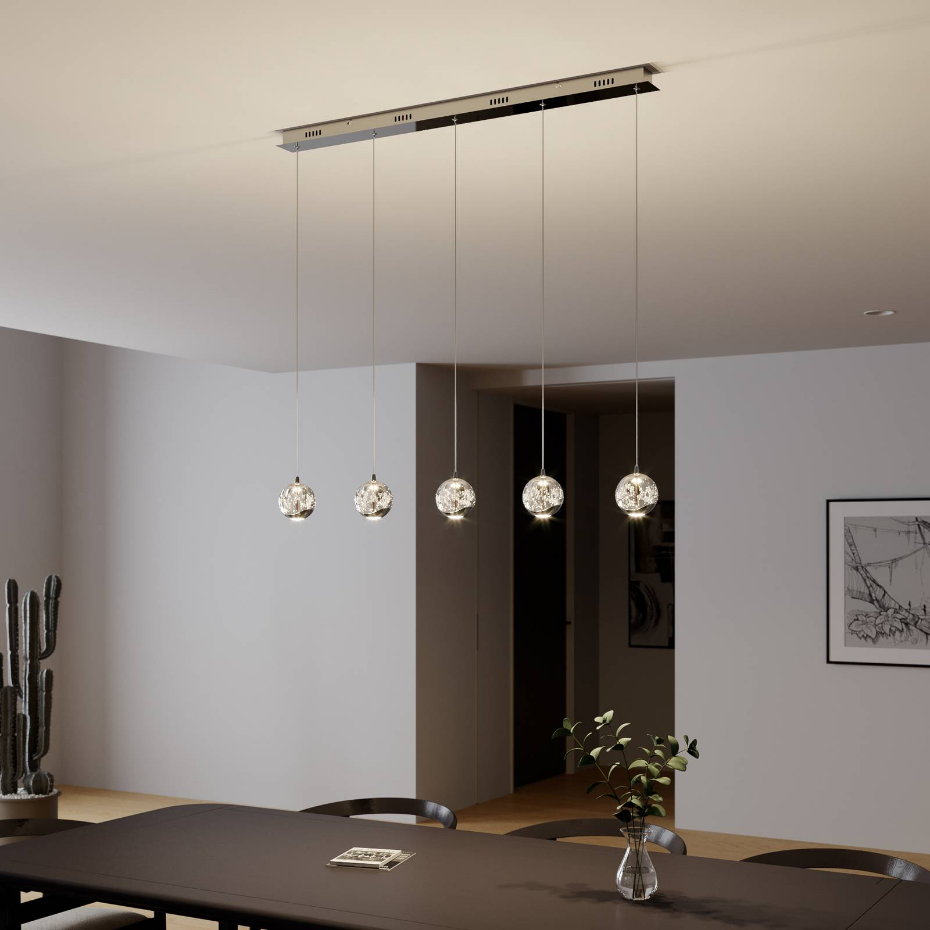 Suspension en verre moderneLED, Hayley