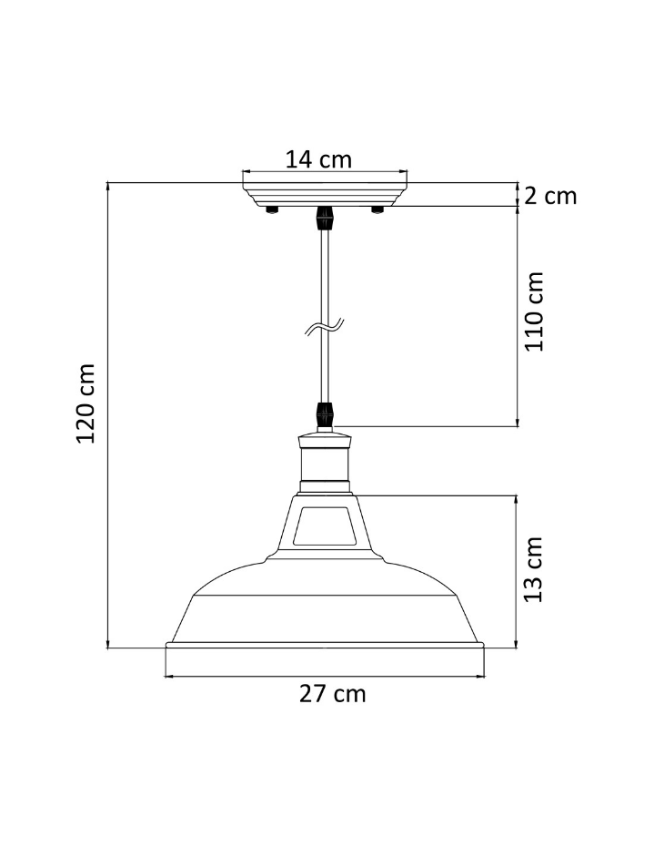 Suspension vintage et industrielle - ASTER