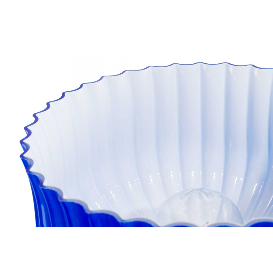 Lampe à poser en verre strié, NEMONE