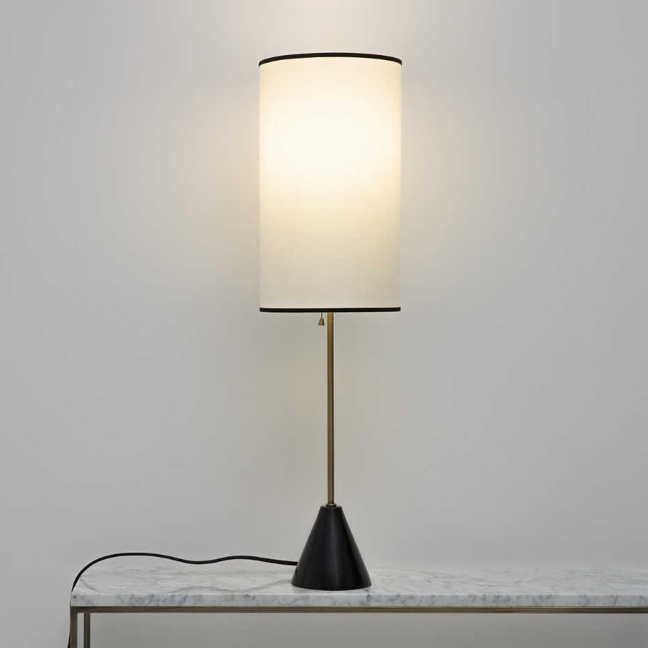 Lampe à poser marbre et métal Sophonie