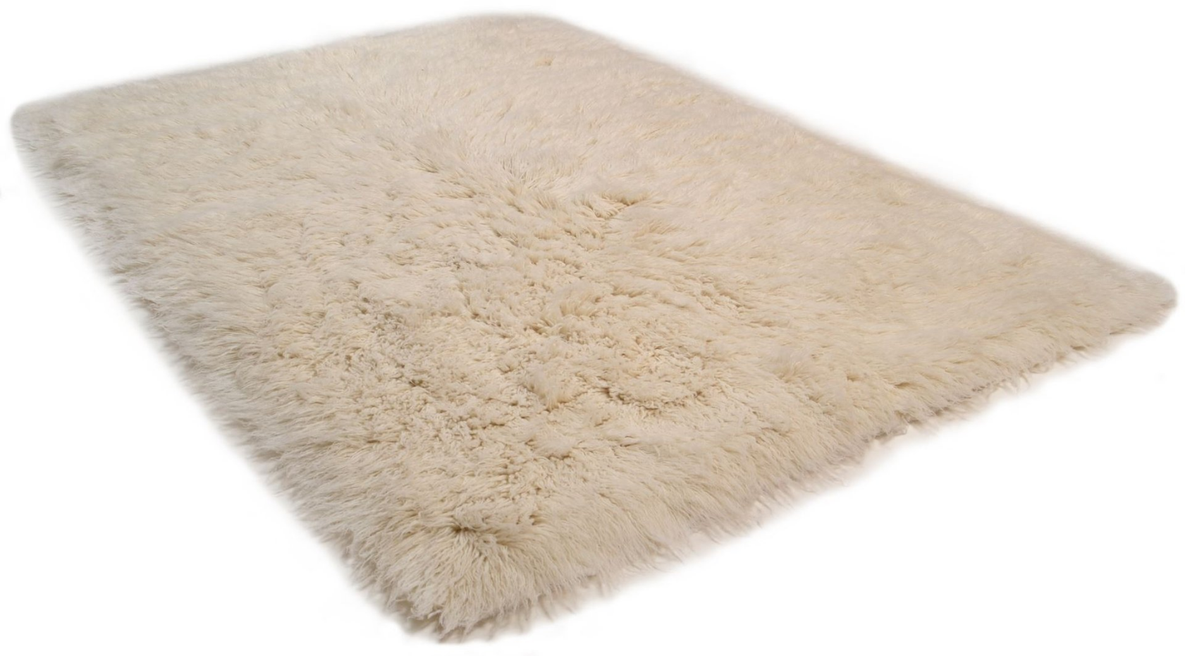 Tapis grec flokati original en laine tissé main épaisse - Flokos 2450