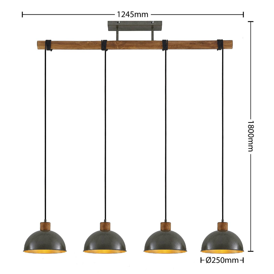 Suspension en bois vintage, Durbis
