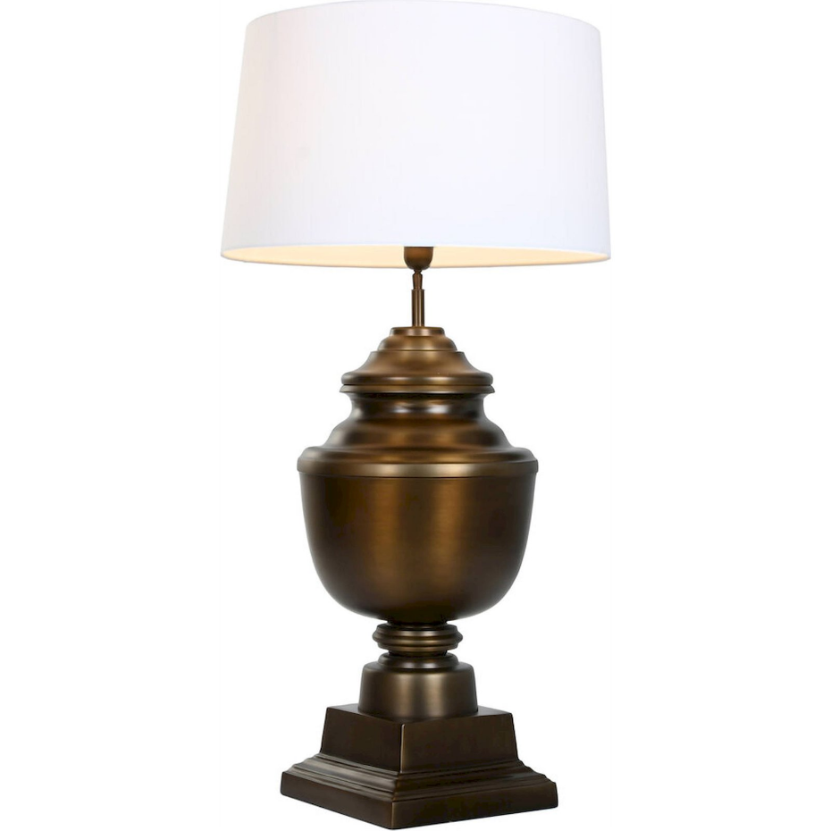 Lampe de table en acier finition bronze patiné Item Home India Lamps 1c25