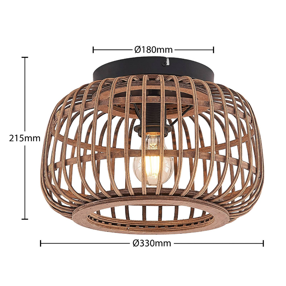Plafonnier en bois scandinave, Bominio