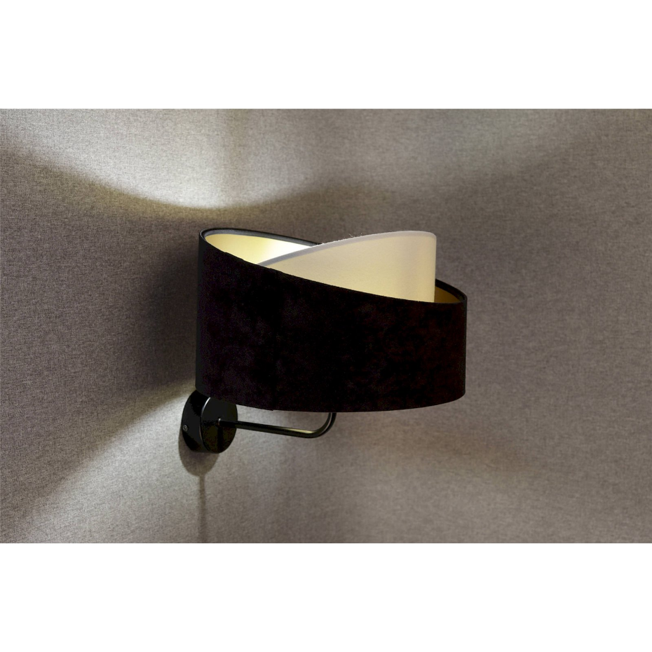 Applique murale rond en velours Galaxy