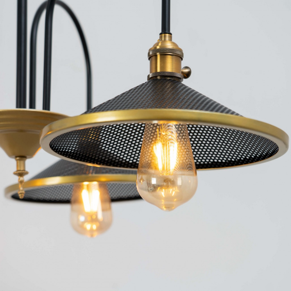 Suspension trio métal doré - HYPNOS