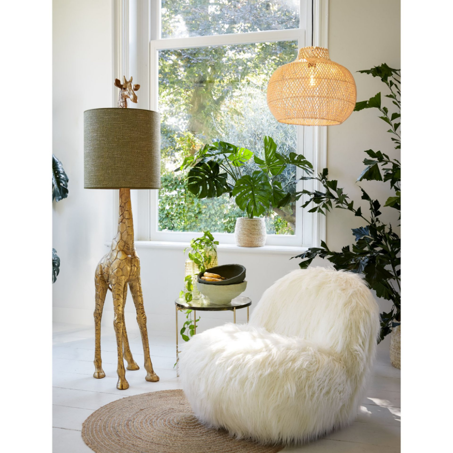 Lampe À Suspension Rotin CHARITA