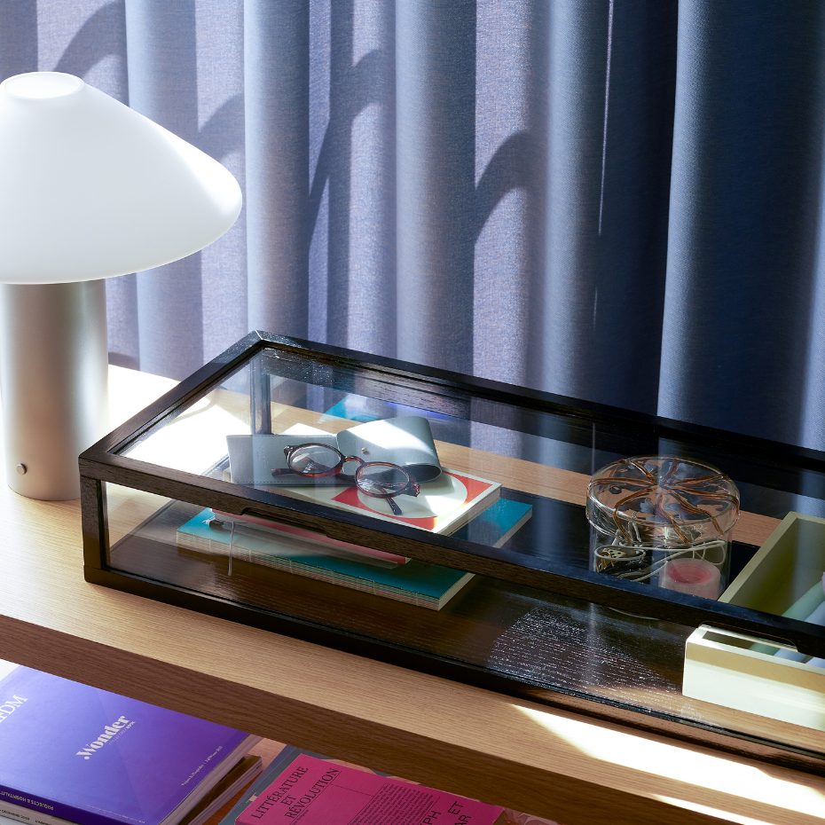 Lampe de table en fer et verre ORBIT