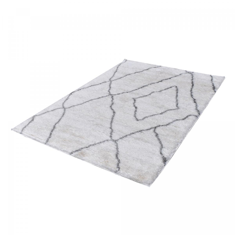 Tapis longs poils shaggy tissé motif berbère LYN4 DOUX 6