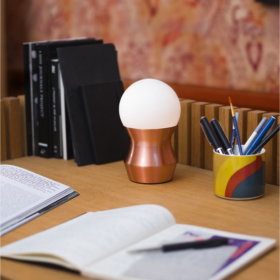 Mini lampe de table en verre et métal IZMO ll