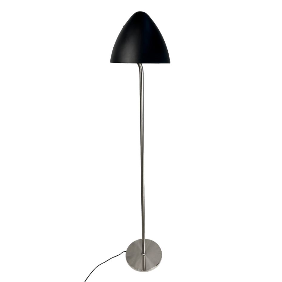 Lampadaire en Métal, noir et laiton OULU