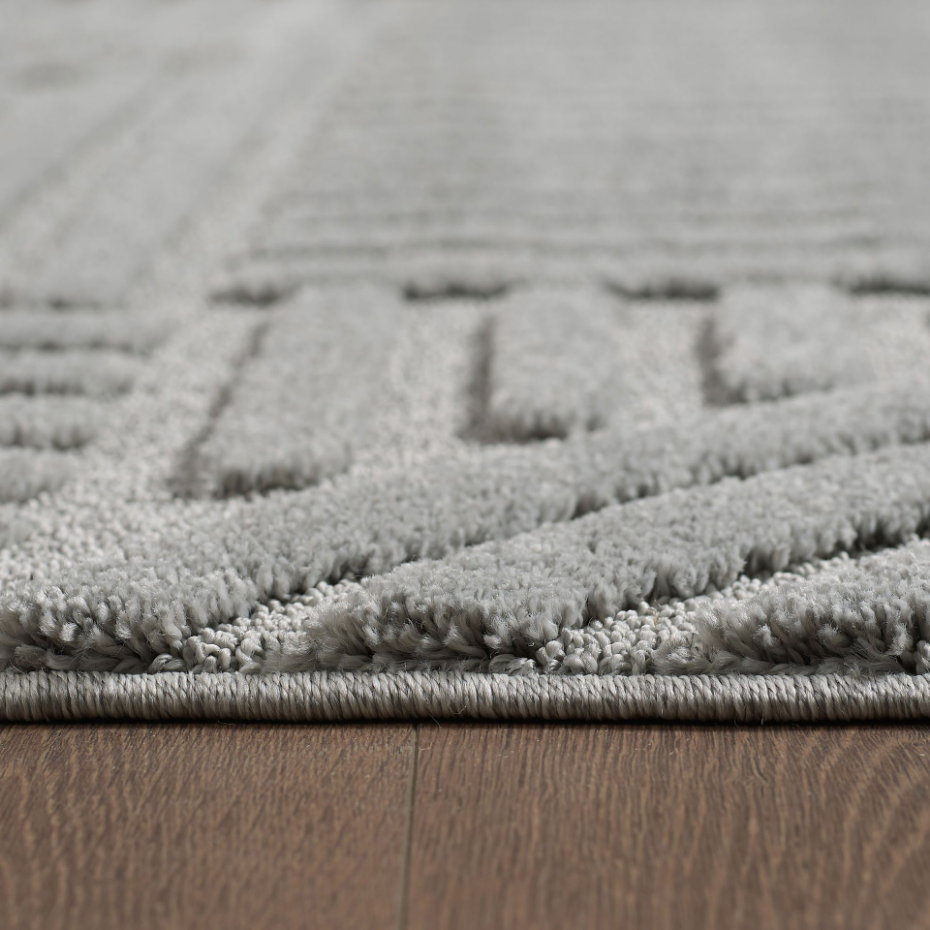 Tapis intérieur rond à relief TURIN
