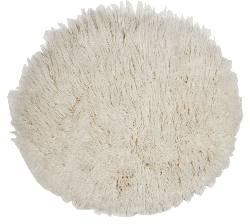 Tapis grec original flokati en laine tissé main - Flokos 1250