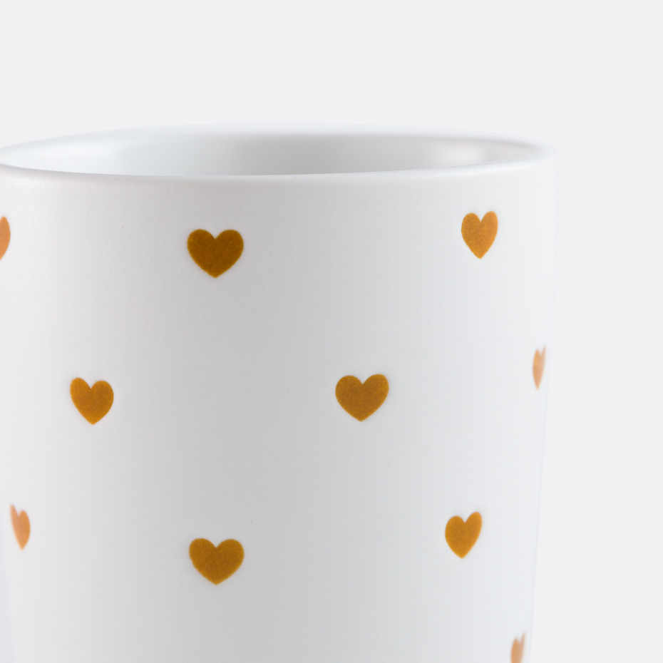 Lot de 2 tasses imprimé cœurs, SCACCO