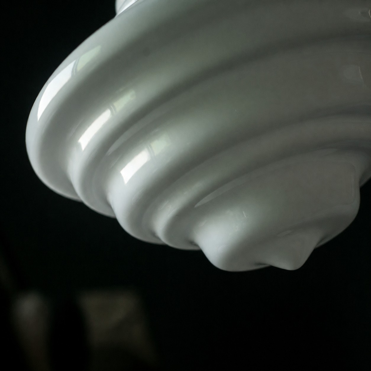 Glossy layered glass detail